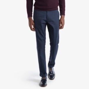 TED BAKER Men's Lommy Blue Brushed Cotton Trousers size 34R